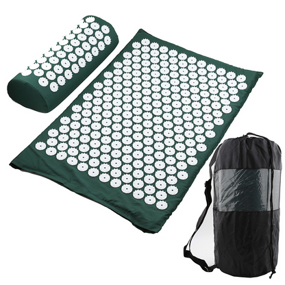 Acupressure Yoga Mat & Massage Cushion Set