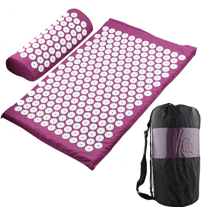 Acupressure Yoga Mat & Massage Cushion Set